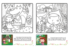 Tô màu cổ tích - Cô bé quàng khăn đỏ