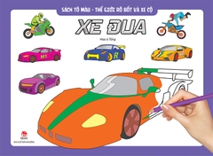 Sách tô màu - Thế giới rô bốt và xe cộ - Xe đua (2020)