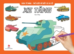 Sách tô màu - Thế giới rô bốt và xe cộ - Xe tăng (2020)