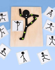 Đồ chơi tạo dáng người theo thẻ