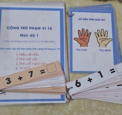 Toán cộng trừ phạm vi 10 cho trẻ đặc biệt