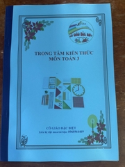 Trọng tâm kiến thức Toán lớp 3