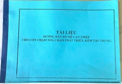 Hướng dẫn bố mẹ can thiệp cho con chậm nói, chậm phát triển kém tập trung