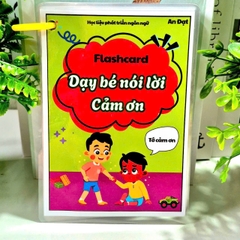 Flashcard dạy bé nói lời cảm ơn