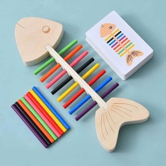Đồ chơi Xương cá montessori