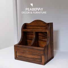 Kệ gỗ decor kiểu cổ điển