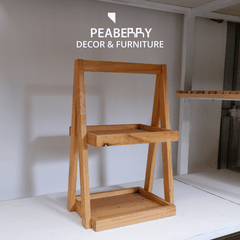 Khay gỗ decor 2 tầng