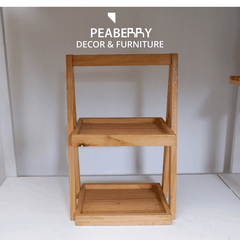 Khay gỗ decor 2 tầng
