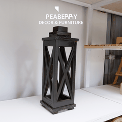 Đèn gỗ decor song chéo