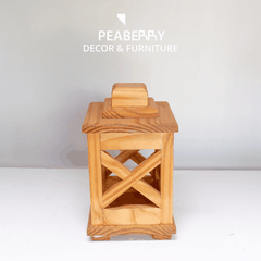 Đèn gỗ decor thấp
