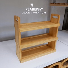 Kệ gỗ decor 3 tầng