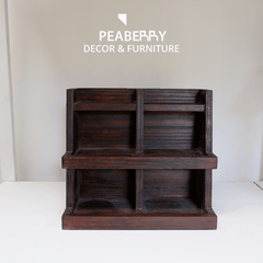 Kệ gỗ decor nhiều ngăn