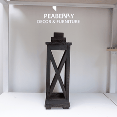 Đèn gỗ decor song chéo