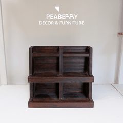Kệ gỗ decor nhiều ngăn