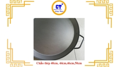 Chảo chiên bột chiên thép 40cm, 44cm, 46cm, 50cm