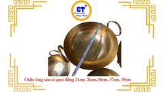 Chảo đồng lòng sâu có quai
