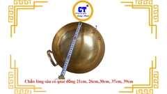 Chảo đồng lòng sâu có quai
