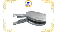 Khuôn bông lan  bánh kẹp mini tay cầm 37 bánh nhôm