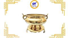 Lư nhang trơn  xưa bằng đồng