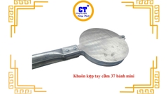 Khuôn bông lan  bánh kẹp mini tay cầm 37 bánh nhôm