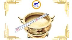 Lư nhang trơn  xưa bằng đồng