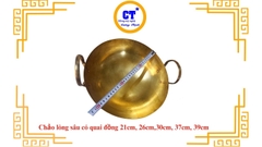 Chảo đồng lòng sâu có quai