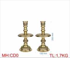 Cặp chân đèn tứ linh Vĩnh Tiến cao 25cm đến 56cm