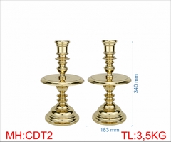 Cặp chân đèn trơn VT cao 34cm 40cm 47cm 56cm