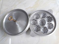 Khuôn bông lan bánh thuẫn nhôm 8 bánh to đẹp