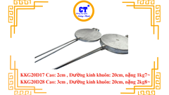 Khuôn kẹp giòn nhôm  dk ra bánh 20cm