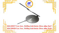 Khuôn kẹp giòn nhôm  dk ra bánh 20cm