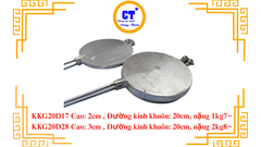 Khuôn kẹp giòn nhôm  dk ra bánh 20cm