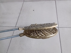 Khuôn bánh kẹp tàn ong đồng nhỏ dk 14cm