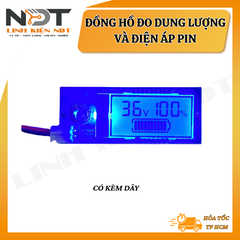Đồng Hồ Đo Dung Lượng Và Điện Áp Pin (Có Kèm Dây) - Linh Kiện NDT