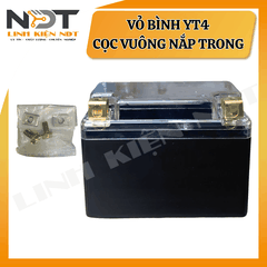Vỏ Bình YT4 Nắp Trong Cọc Vuông - Linh Kiện NDT
