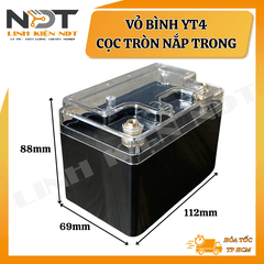Vỏ Bình YT4 Nắp Trong Cọc Tròn - Linh Kiện NDT