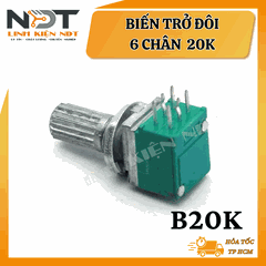 [ COMBO 10 CHIẾC ] Biến Trở/Triết Áp Đôi 6 Chân 20K - Linh Kiện NDT