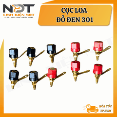 [ COMBO 5 CẶP ] Cọc Loa Đỏ Đen 301 - Linh Kiện NDT
