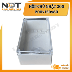 Hộp 200x120x80 Vy Anh Trắng Nắp Trong - Linh Kiện  NDT