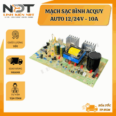 Mạch Sạc Acquy Tự Động 12/24V 10A 3 Giai Đoạn - Linh Kiện NDT