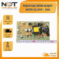 Mạch Sạc Acquy Tự Động 12/24V 10A 3 Giai Đoạn - Linh Kiện NDT