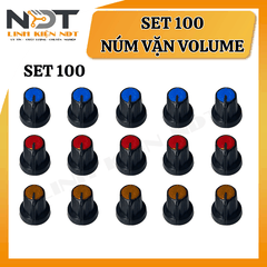 Set 100 Nút Nhựa Volume Màu Xanh Dương