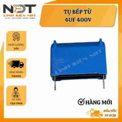 Tụ Bếp Từ 4uF 400V LoạI Đứng - Linh Kiện NDT