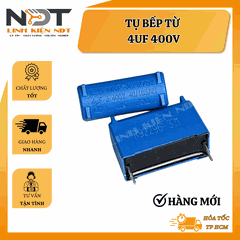 Tụ Bếp Từ 4uF 400V LoạI Đứng - Linh Kiện NDT