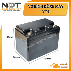 Vỏ Bình Đề Xe Máy YT4 - Chỉ Có Vỏ Hộp - Linh Kiện NDT