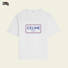 ÁO THUN CELINE LOOSE COTTON (OPTIC WHITE)