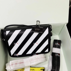 Túi Off-White Oblique Stripes size 1.0 (Đen) [Mirror Quality]