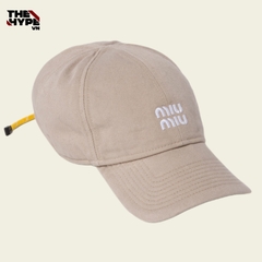 NÓN MIUMIU CAP (BEIGE)