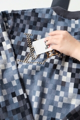 ÁO SWEATER LOUIS VUITTON LV DAMOFLAGE MARQUE (NAVY)
