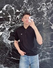 ÁO POLO CELINE TRIOMPHE FINE COTTON (BLACK)
